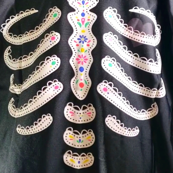 Halloween Costume Bodysuit Day Of The Dead Size 8 - Picture 3 of 8
